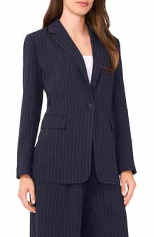 Halogen® Easy Pinstripe Blazer