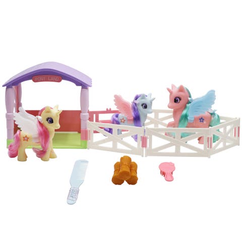 Pony Land Unicorn Stable Playset