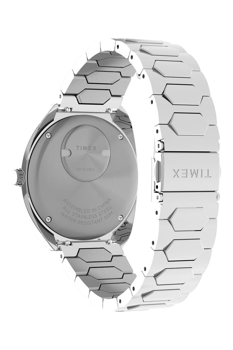 Q 1972 Time Machine Reissue Bracelet Watch, 39mm, Alternate, color, SILVER