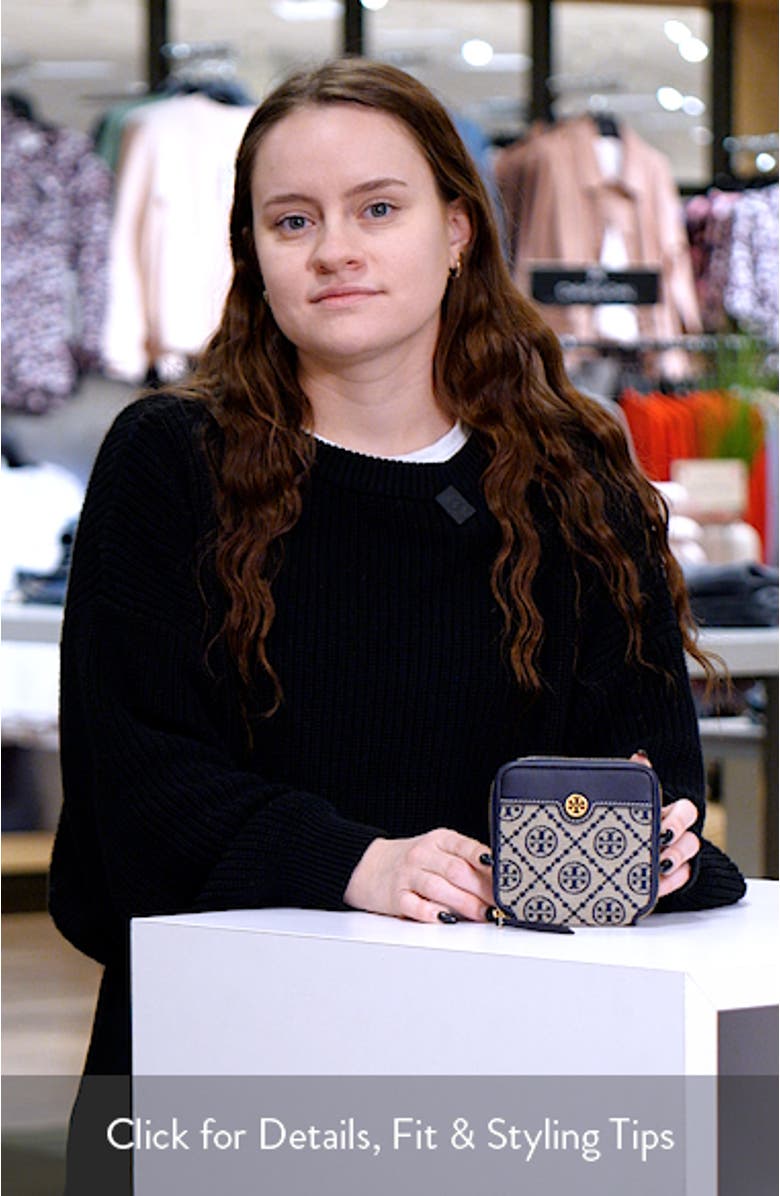 T Monogram Jacquard Bifold Wallet, sales video thumbnail