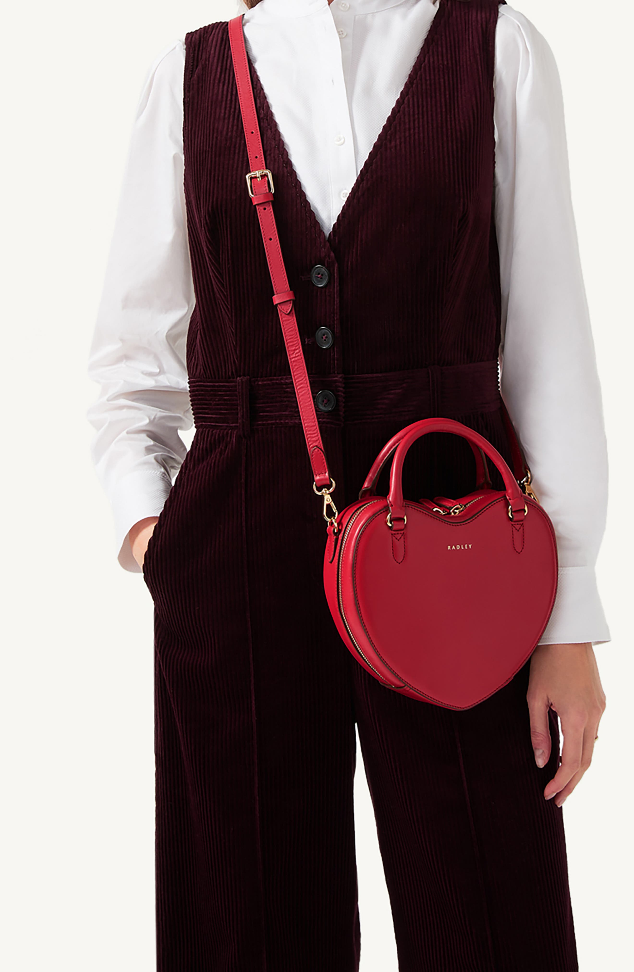 Radley Small Valentine's Crossbody Bag, Alternate, color, Crimson