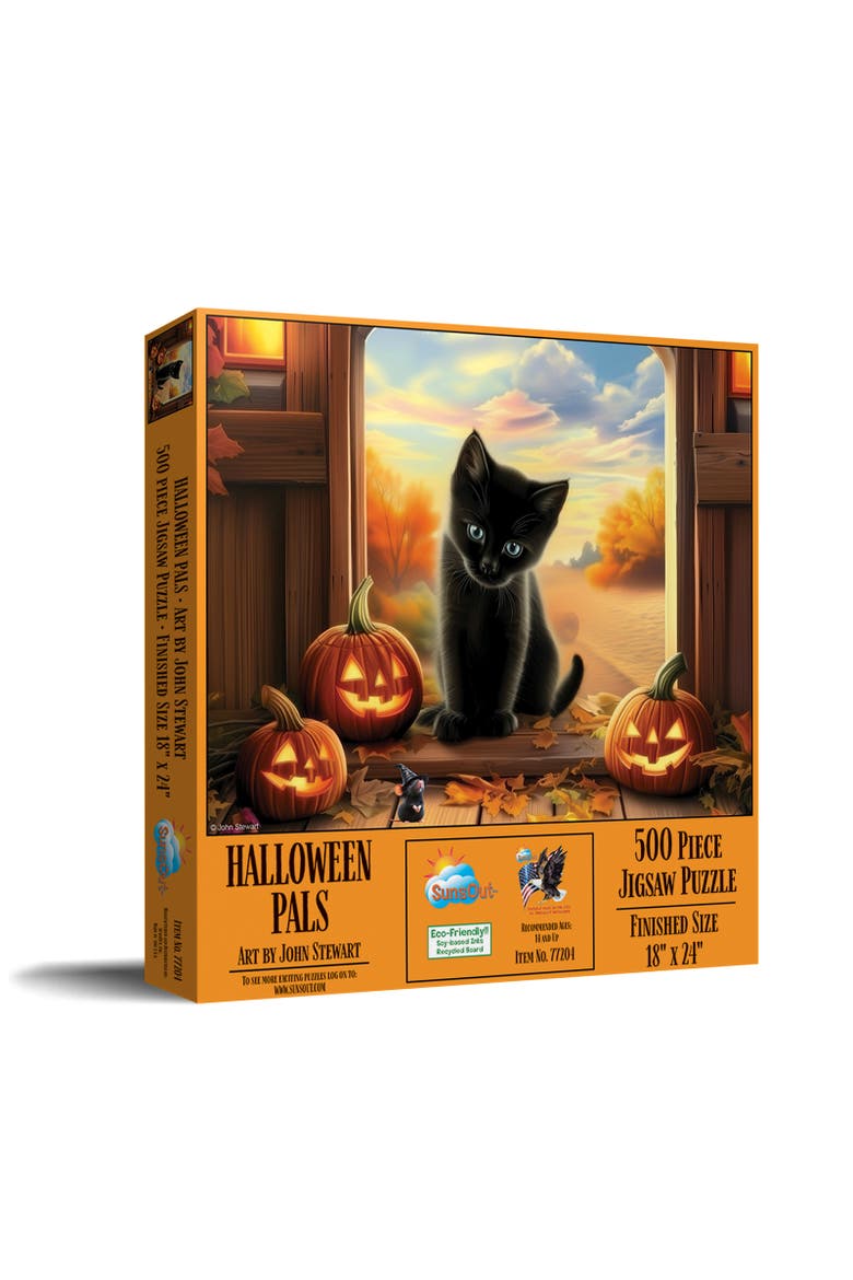 Halloween Pals 500 piece Jigsaw Puzzle for Adults, Main, color, Multicolor
