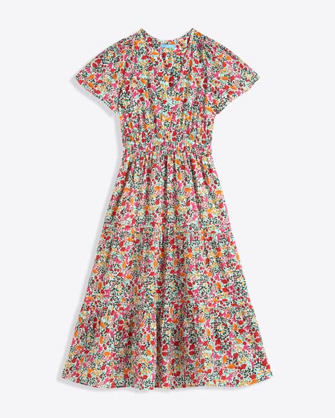 white wrap over dress – by reya Product:Postcard 1950s After Five Cocktail pattern_Ruffles