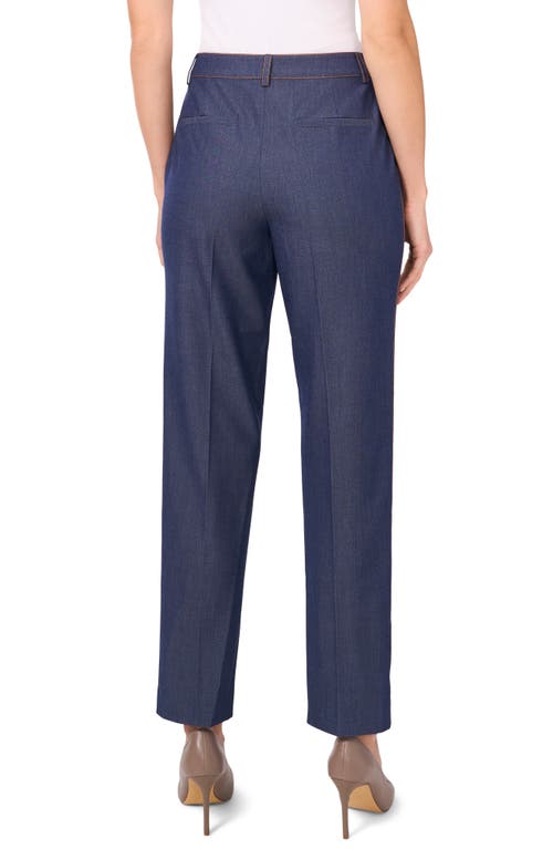 Halogen ® Topstitch Detail Pintuck Pleat Pants In Blue