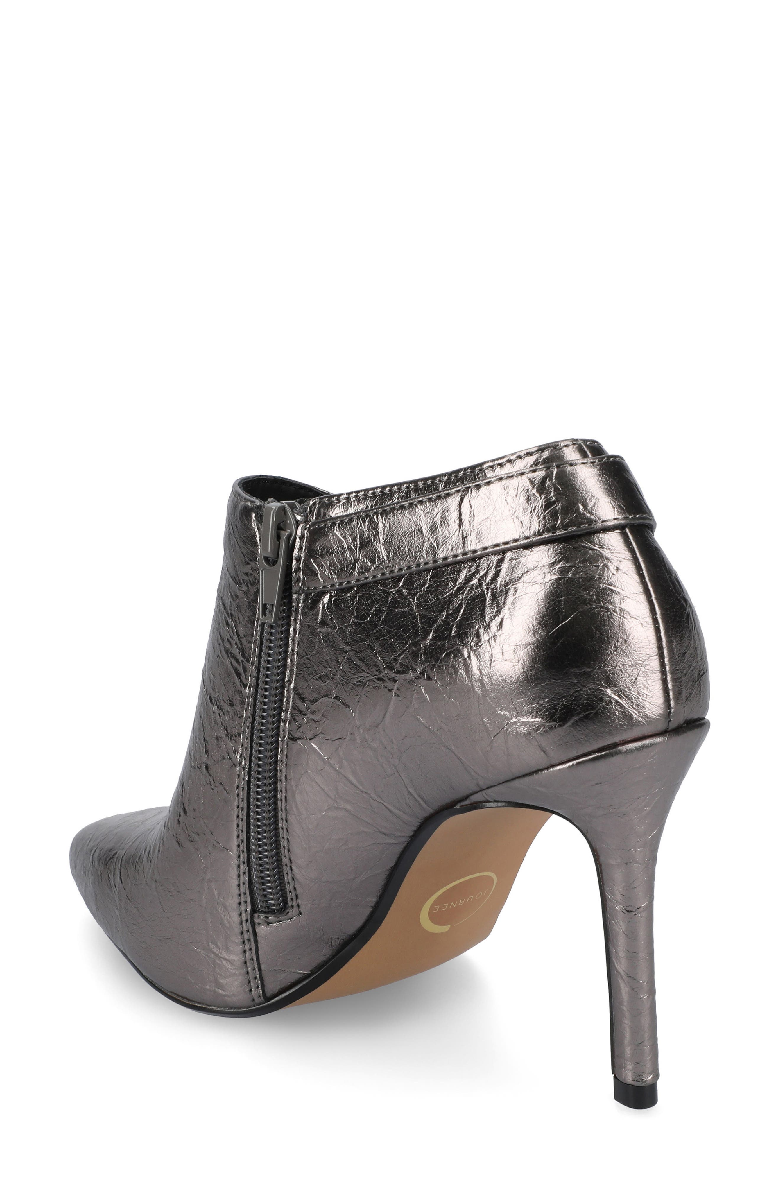 Vondra Spike Heel Ankle Bootie, Alternate, color, PEWTER CRINKLE