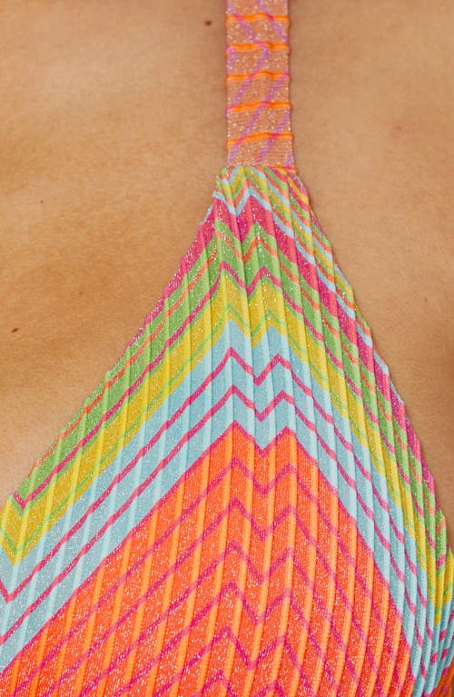 Becca Summer Triangle Bikini Top In Multi