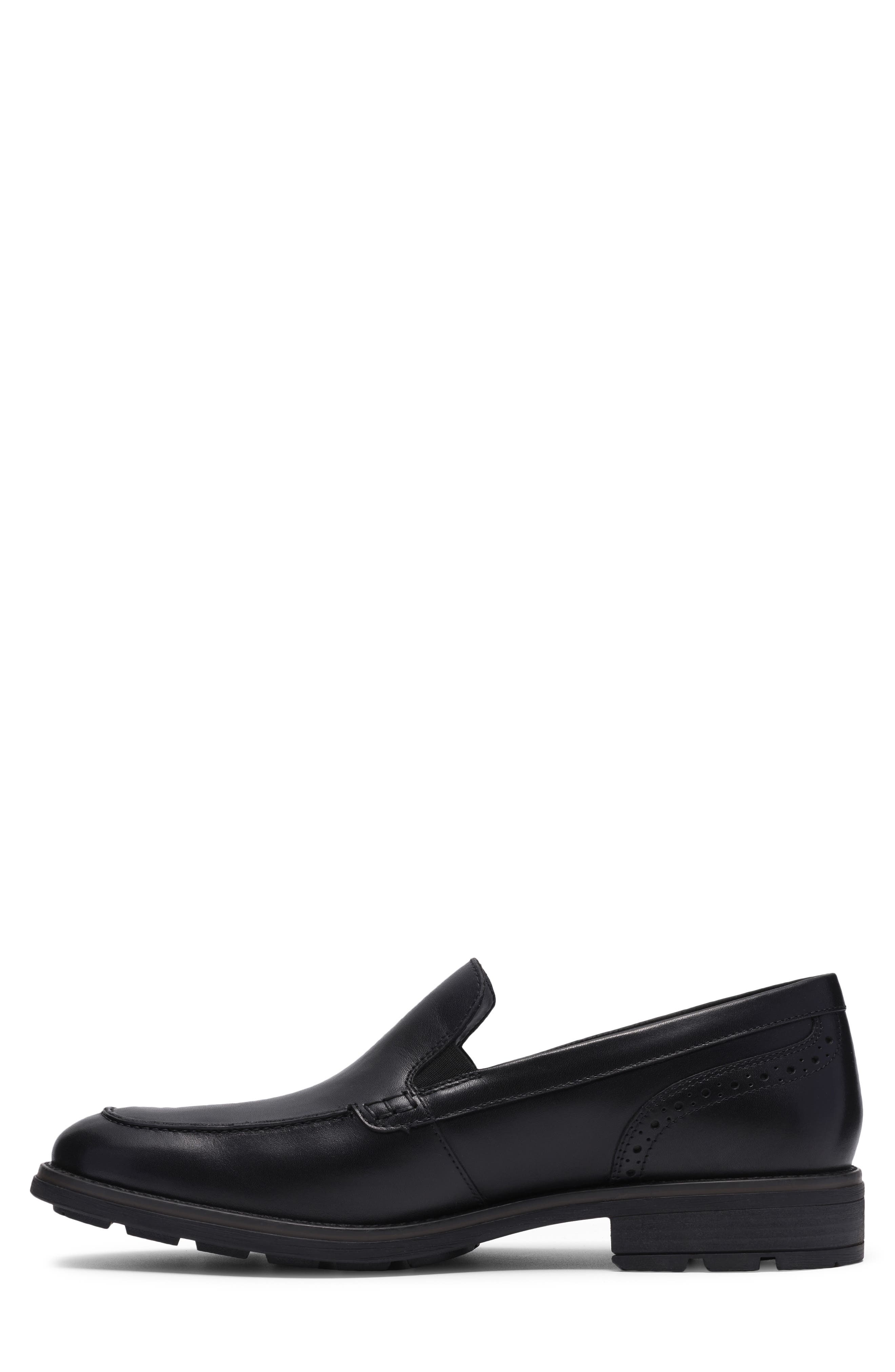 Emmet Flexway Loafer, Alternate, color, BLACK SMOOTH