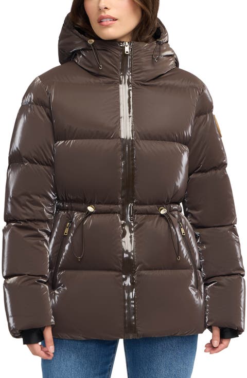 Enola Water Repellent Channel Quilted Down Jacket