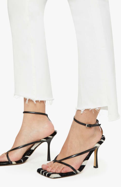 Mother The Weekender Fray Jeans In White In White