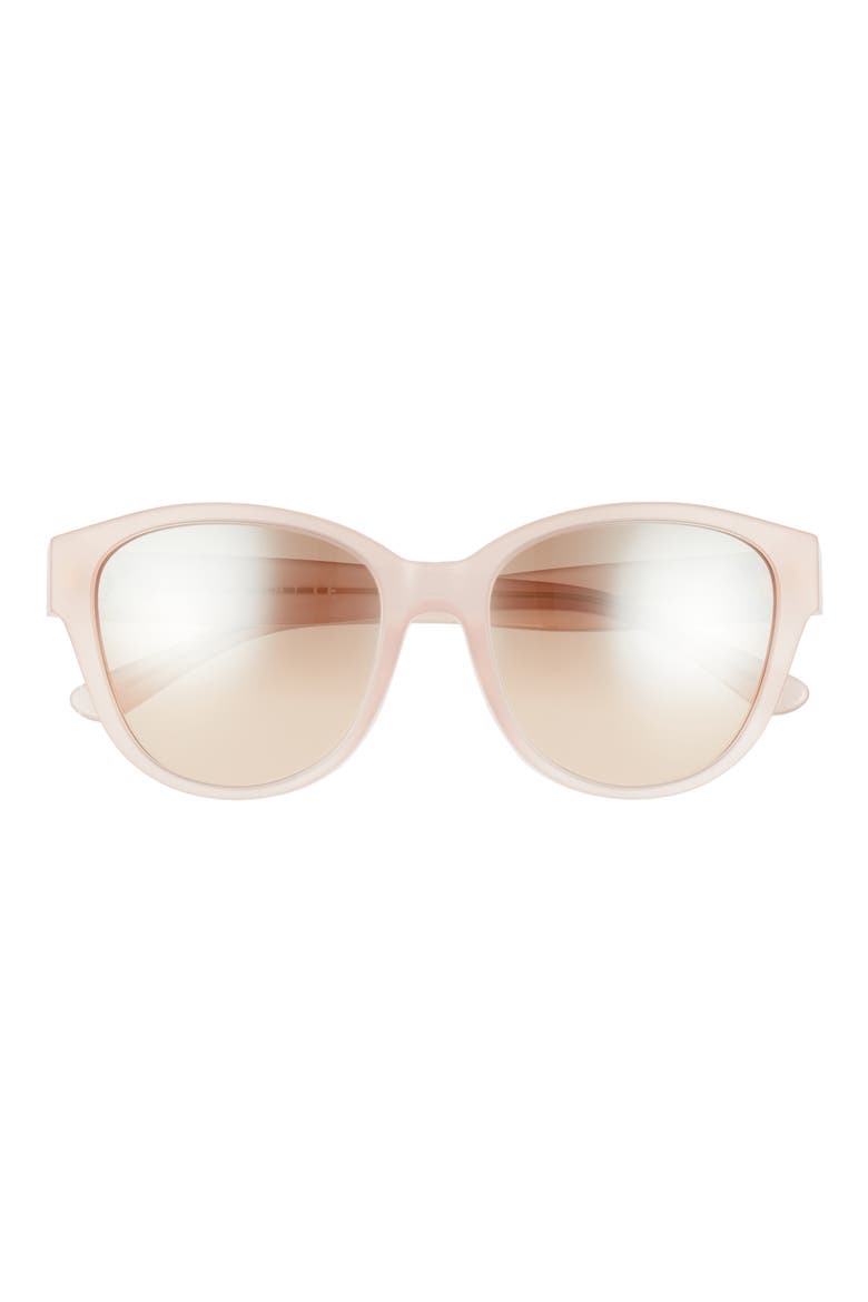 Kira 54mm Cat Eye Sunglasses, Main, color, BLUSH/ BROWN SILVER MIRROR
