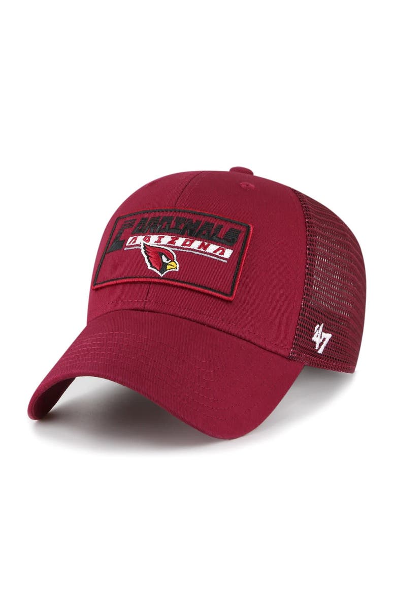 '47 Youth '47 Cardinal Arizona Cardinals Levee MVP Trucker Adjustable Hat, Main, color, 