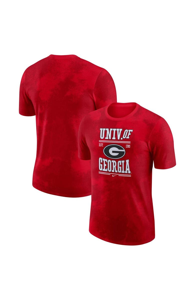 Nike Men's Nike Red Georgia Bulldogs Team Stack T-Shirt, Main, color, Red