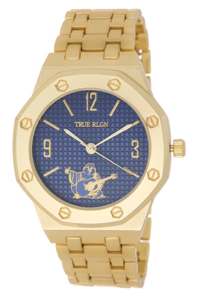 Bracelet Watch, 42mm, Main, color, GOLD