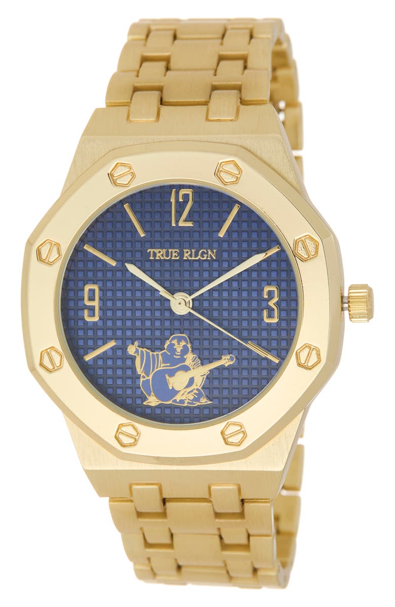 True Religion Bracelet Watch, 42mm, Main, color, Gold