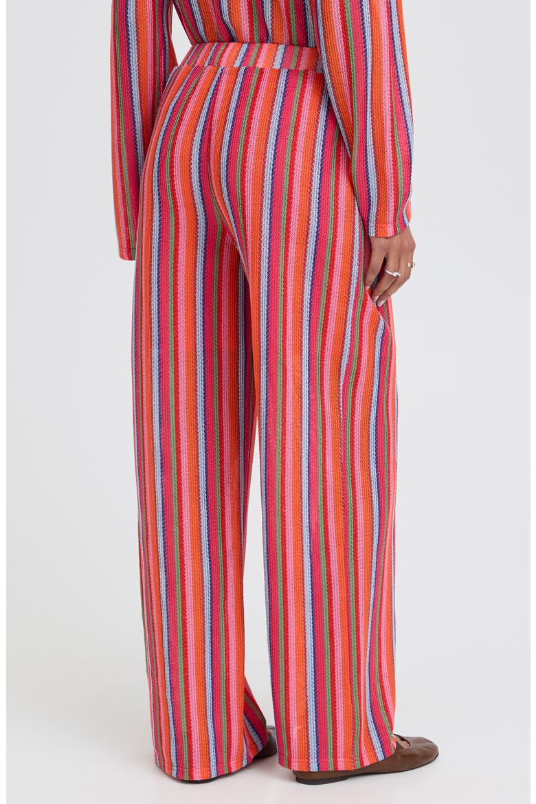 Multicolor Stripe Wide Leg Pants, Alternate, color, MULTI STRIPE