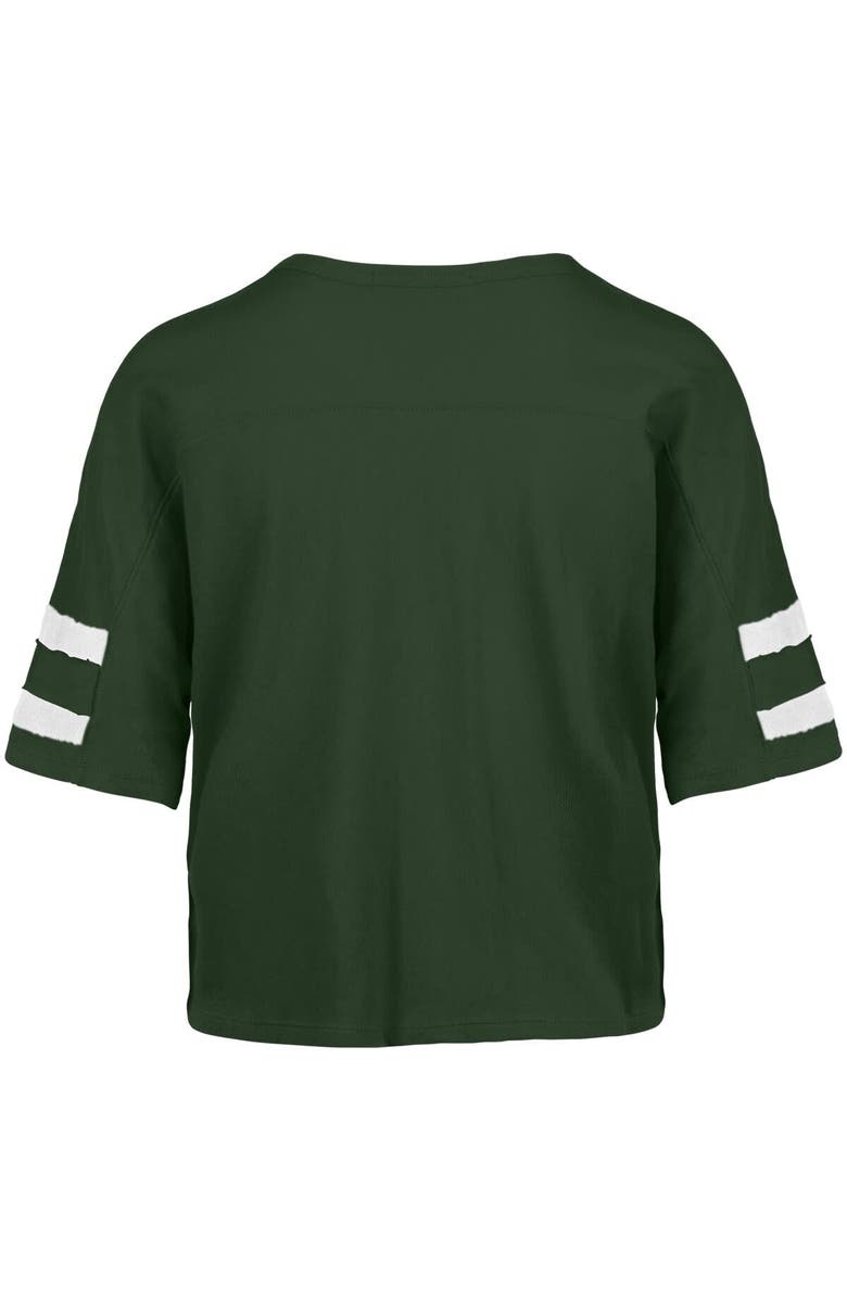 '47 Women's '47 Green Green Bay Packers Premier Scout Cropped V-Neck T-Shirt, Alternate, color, Green