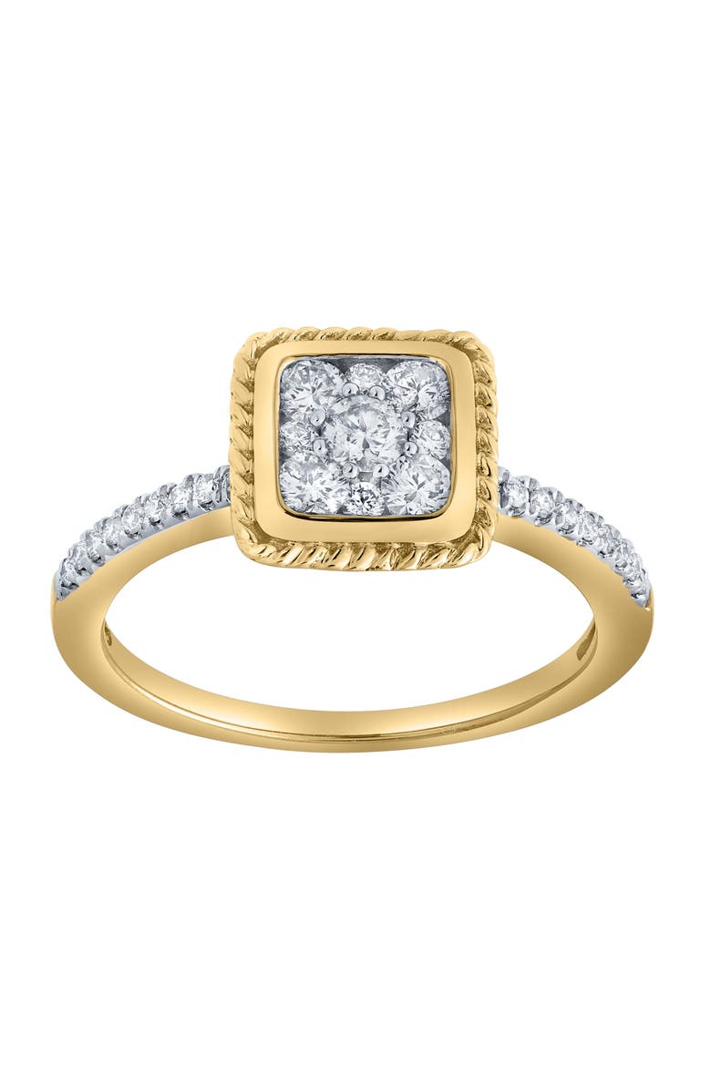 Caelina 0.50 Ct 10K Gold Diamond Ring, Main, color, 10K Yellow Gold