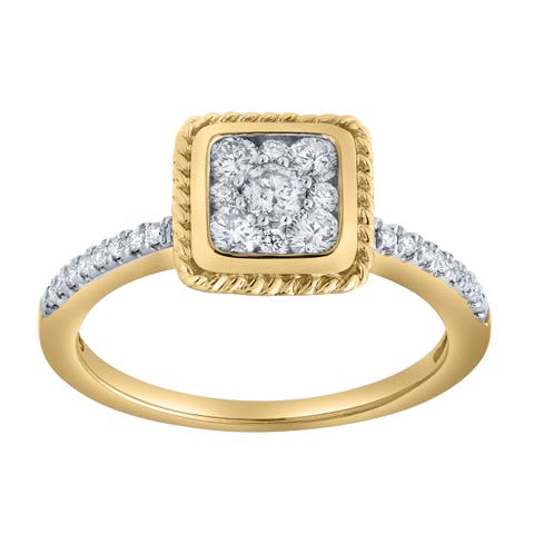 Caelina 0.50 Ct 10K Gold Diamond Ring