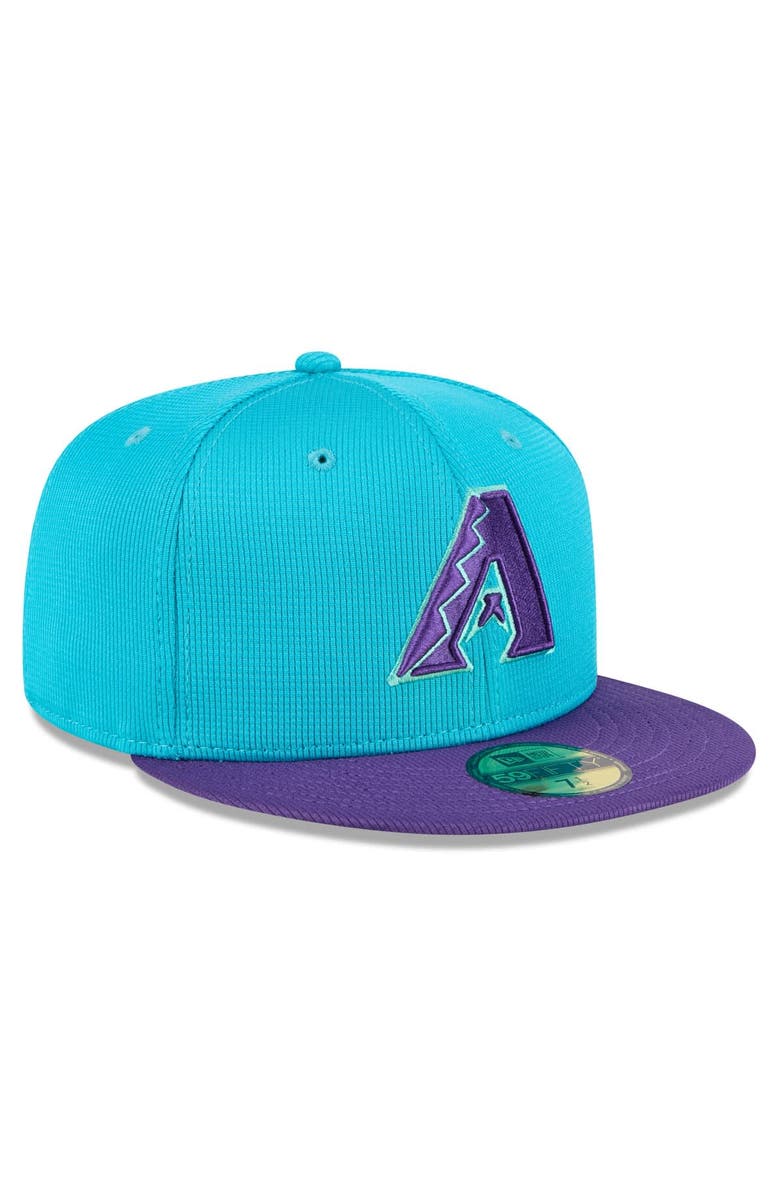 New Era Men's New Era Teal/Purple Arizona Diamondbacks 2025 City Connect Batting Practice 59FIFTY Fitted Hat, Alternate, color, Teal