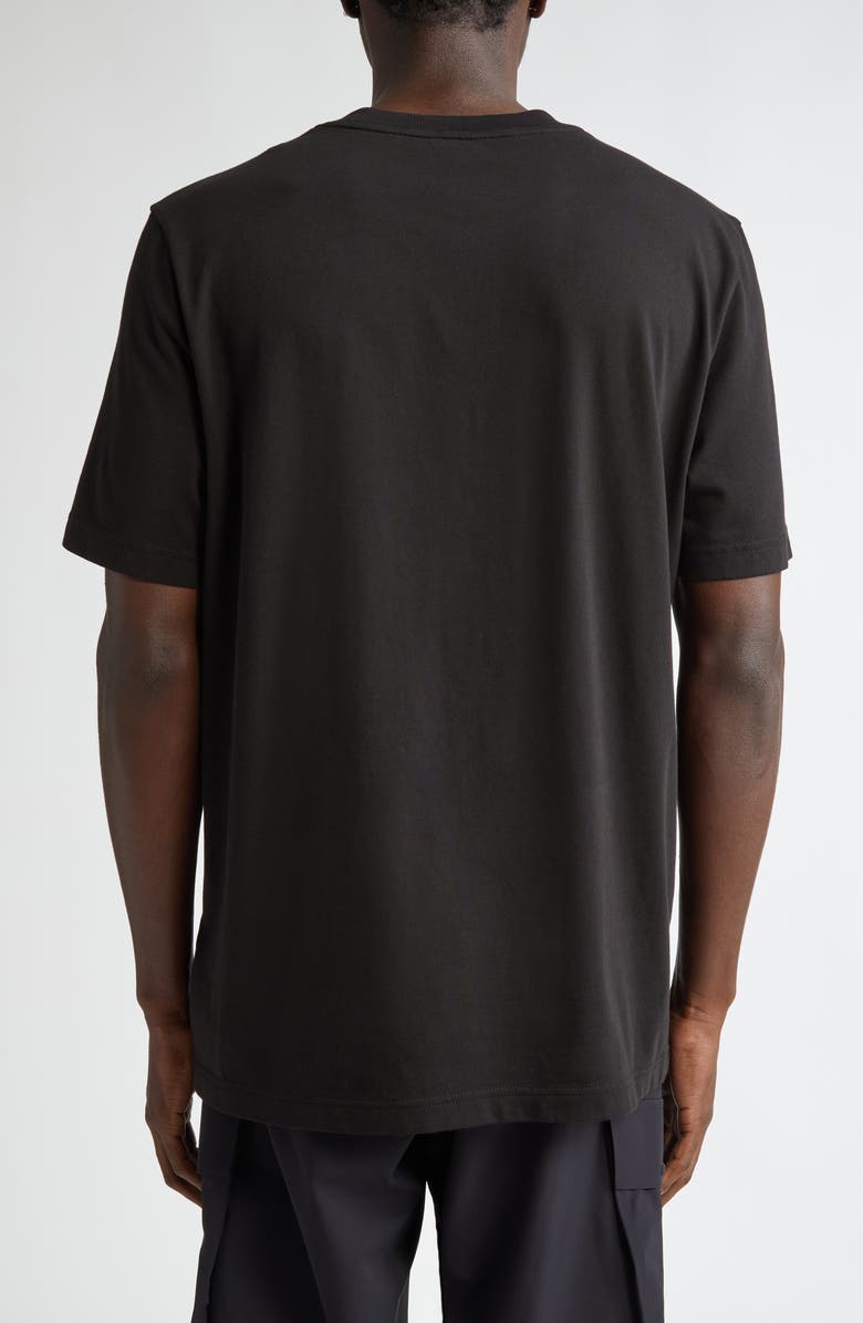 Moncler Logo Patch Cotton T-Shirt, Alternate, color, Black