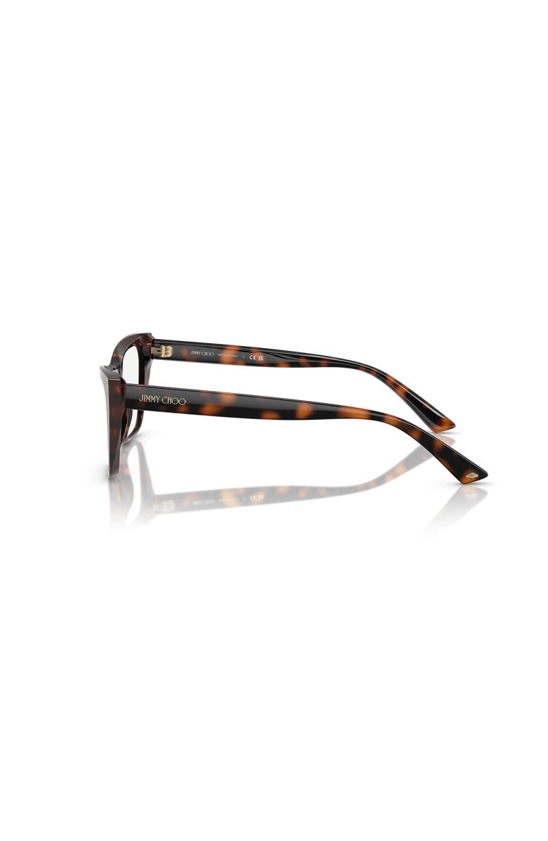 Jimmy Choo 52mm Cat Eye optical glasses, Alternate, color, Tortoise