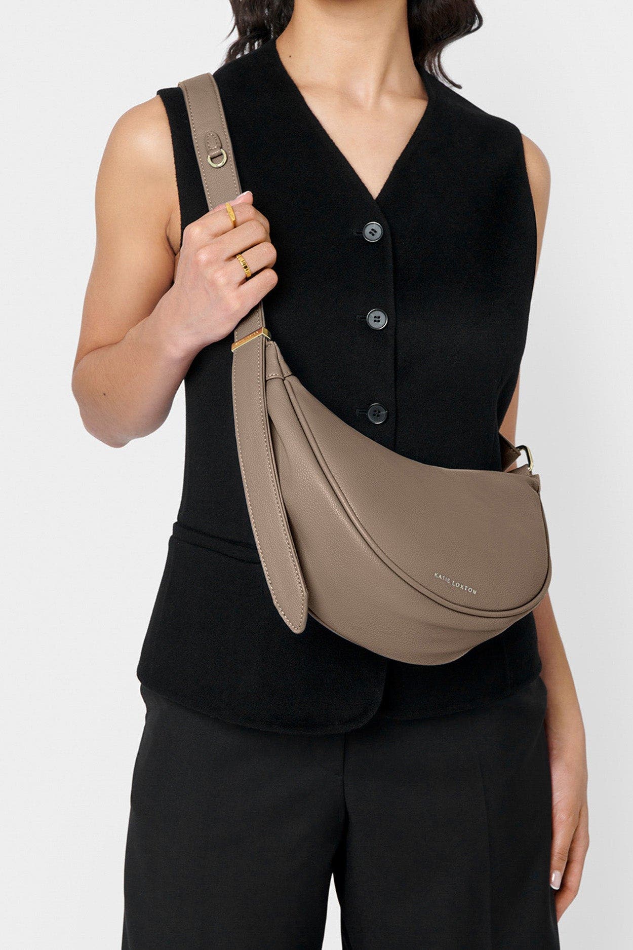 Katie Loxton Large Harley Sling Bag, Alternate, color, Mocha