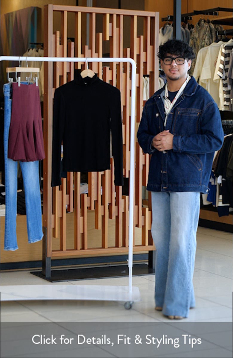 Rib Turtleneck Top, sales video thumbnail