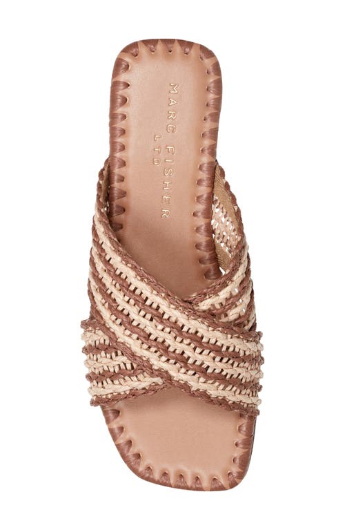 Marc Fisher Ltd Nylie Slide Sandal In Brown