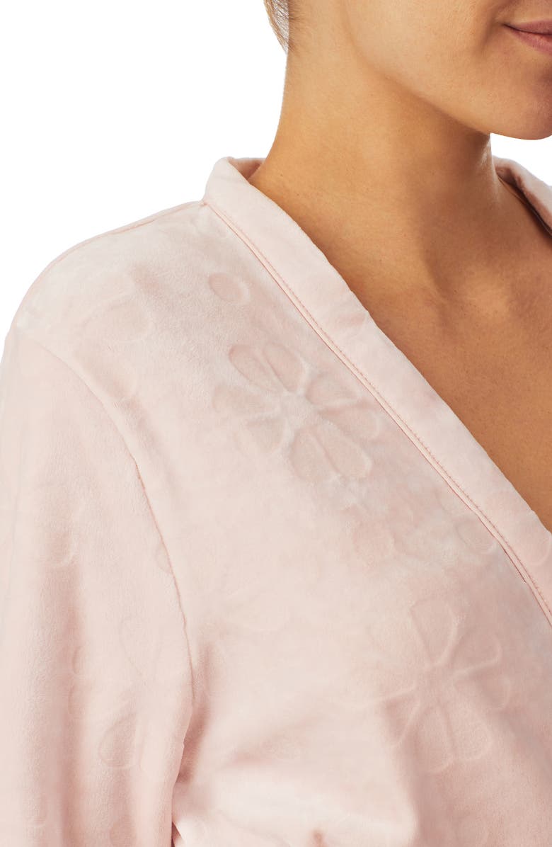 Kate Spade New York spade pattern short robe, Alternate, color, Pink