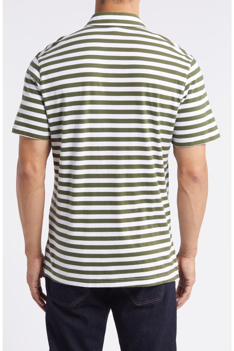 Bryce Stripe Polo, Alternate, color, TRUE WHITE/NEW SPRUCE