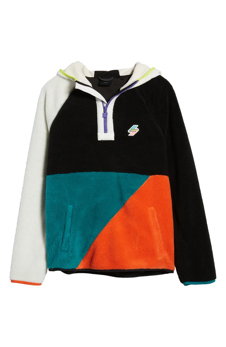 Superdry Colorblock Fleece Hoodie, Main, color,