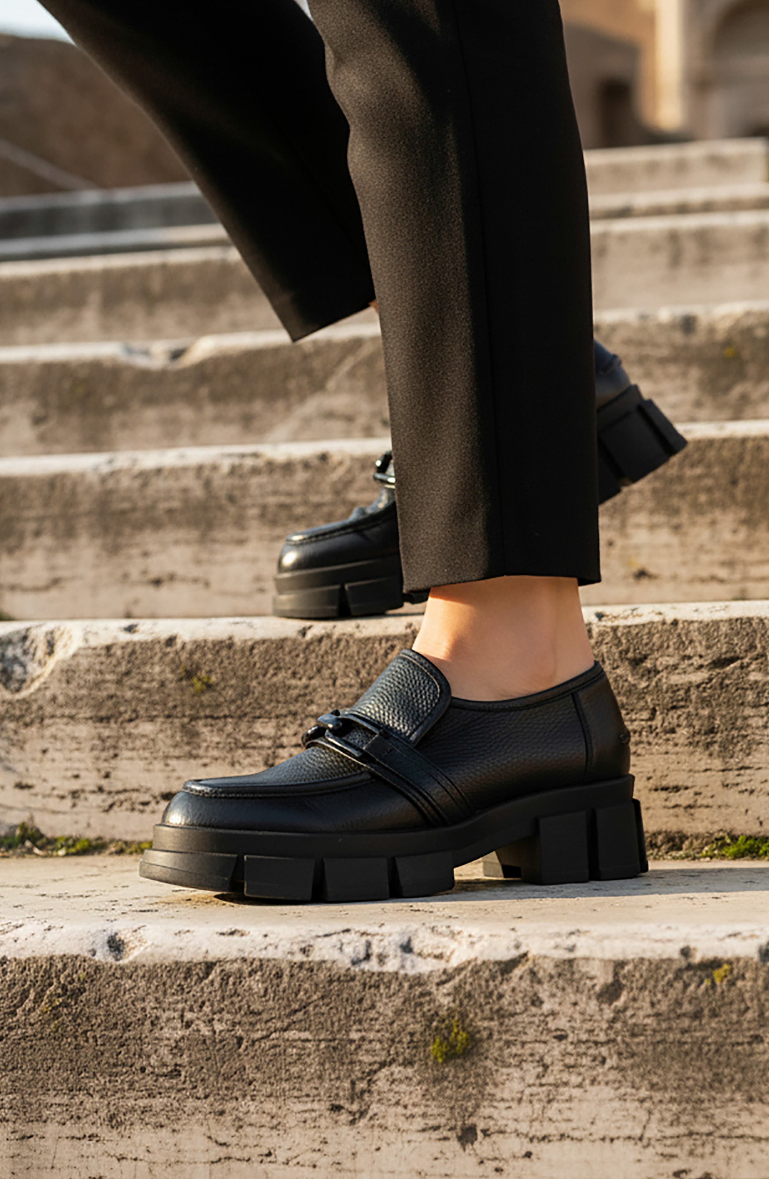 BEAUTIISOLES Raquel Paltform Loafer, Alternate, color, Black