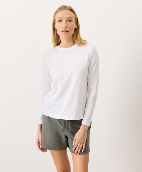 Organic Cotton Women's Softspun Essential Crewneck Long Sleeve Tee