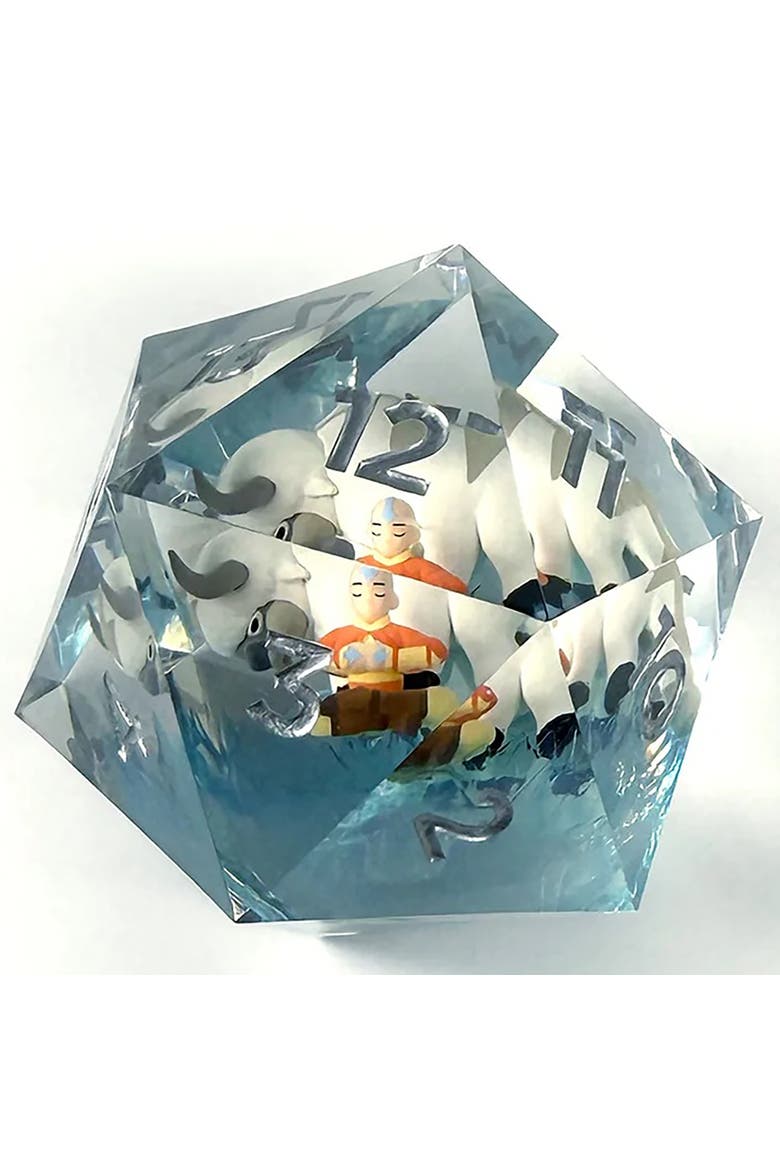 Avatar the Last Airbender Spindown d20 Aang & Appa Collectible Dice, Ages 14+, Main, color, Multicolored