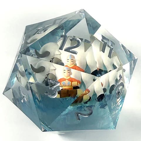 Avatar the Last Airbender Spindown d20 Aang & Appa Collectible Dice, Ages 14+