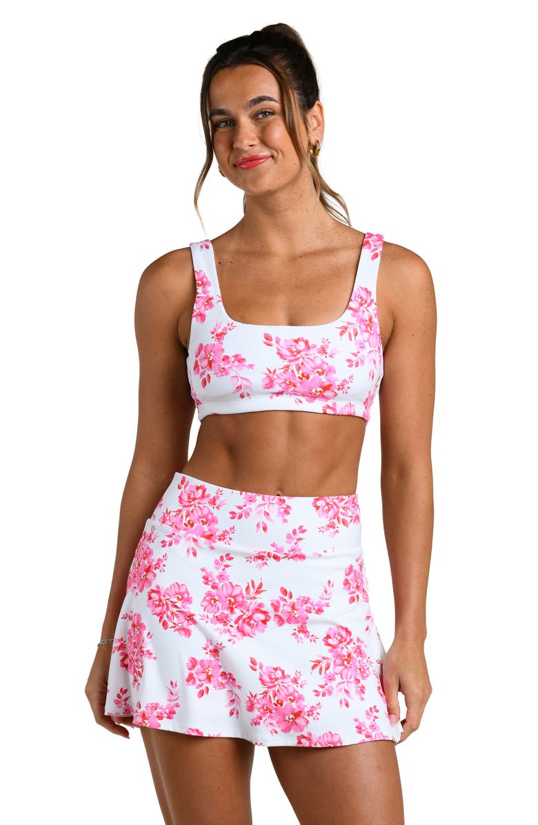 La Blanca Rally Rose Active Skort, Alternate, color, White