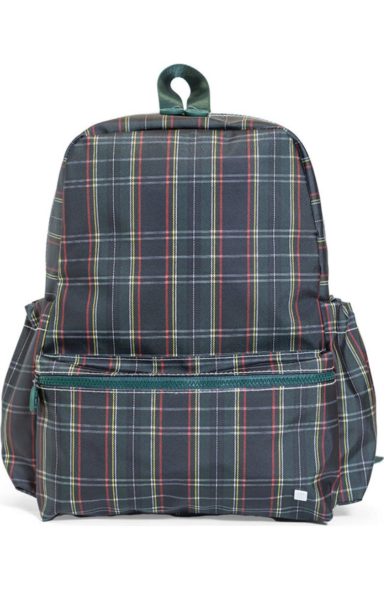 TRVL Design Cambridge Plaid Backpack, Main, color, Navy
