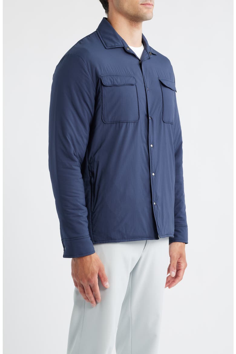 Denzel Featherweight Nylon Snap-Up Shirt Jacket, Alternate, color, WAKE