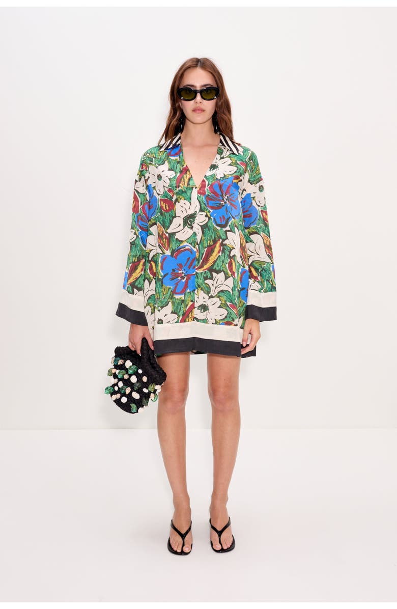 SIMONMILLER Diaz Mini Dress, Alternate, color, Tropical Floral Print Combo