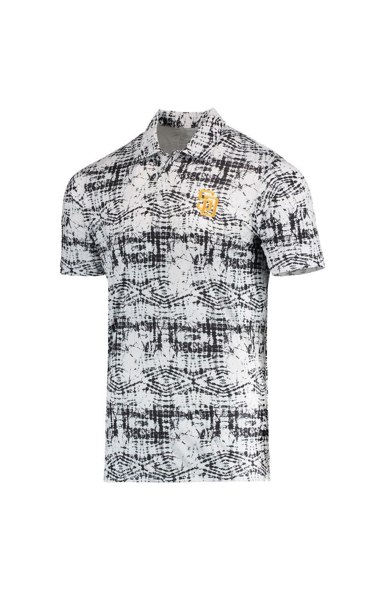 ANTIGUA Men's Antigua Black San Diego Padres Vivid Polo, Alternate, color, Black