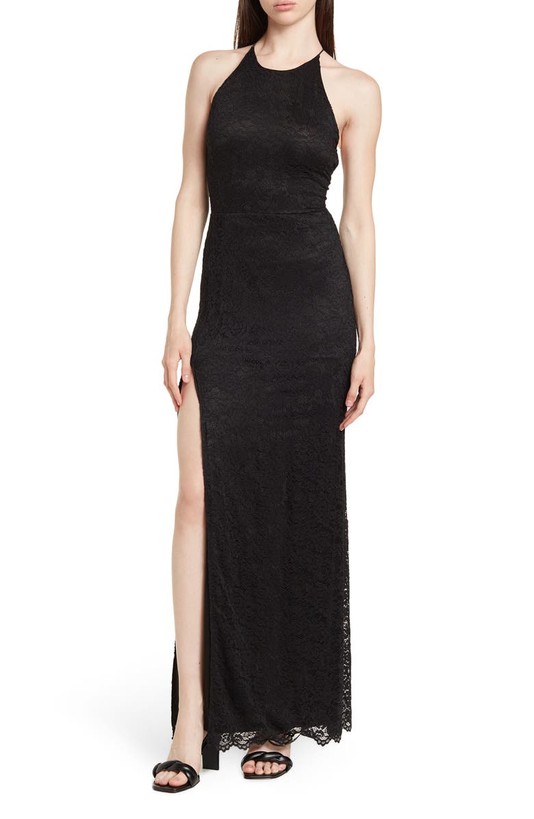 BY DESIGN Love by Design Vesta Stretch Lace Maxi Dress, Main, color, 