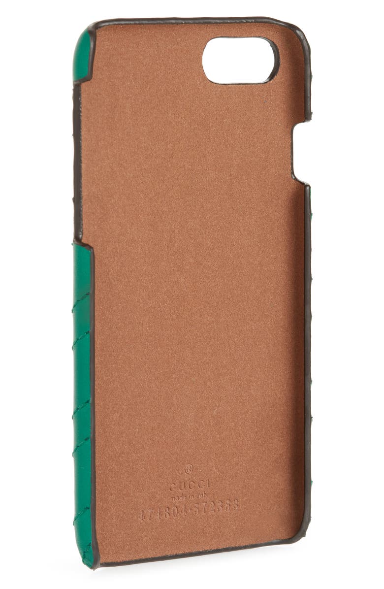 Gucci GG Marmont Leather iPhone 7 Case, Alternate, color, 