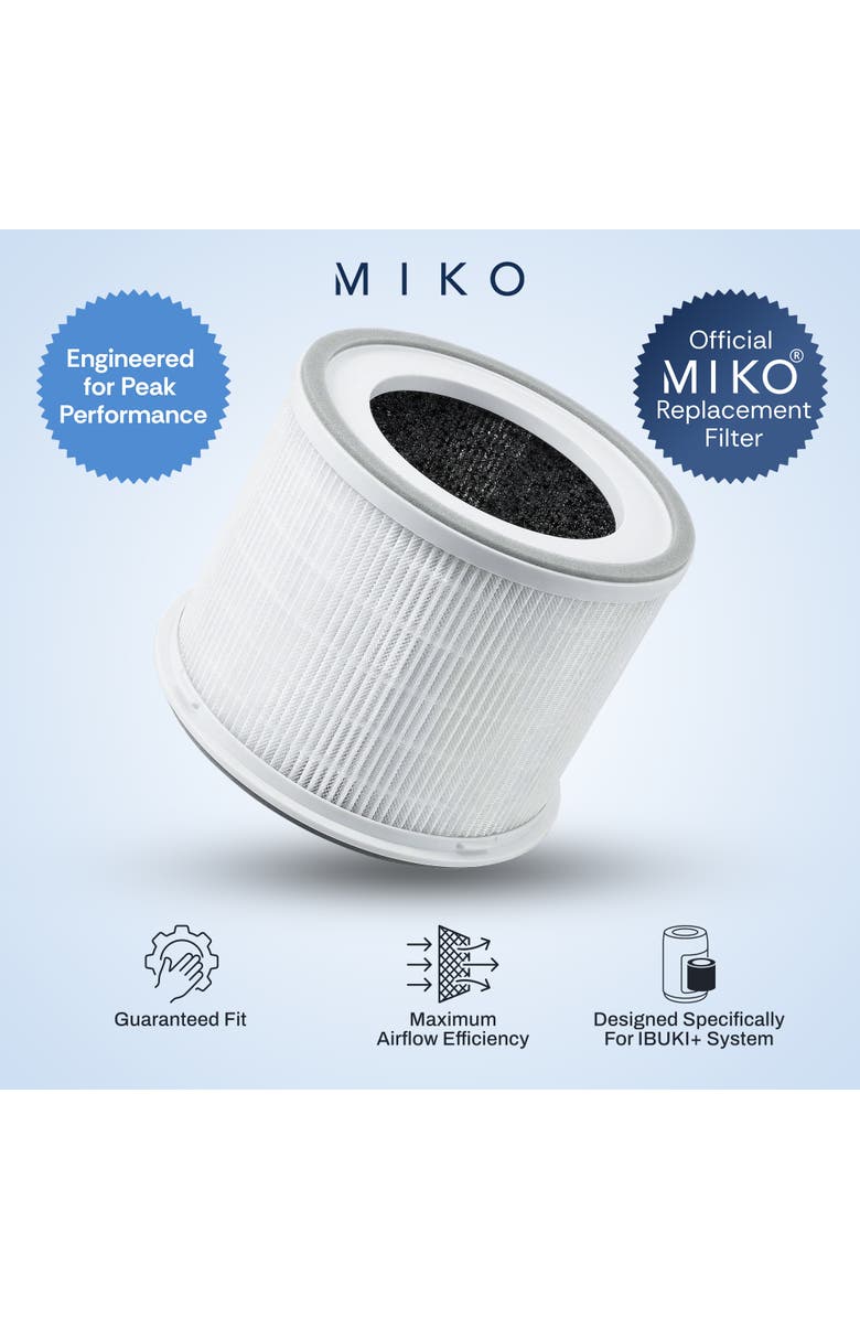 MIKO Ibuki+ Replacement Air Purifier Filter, Alternate, color, White