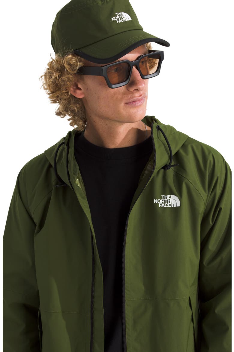 Antora Waterproof Rain Hoodie, Alternate, color, WOODLAND GREEN