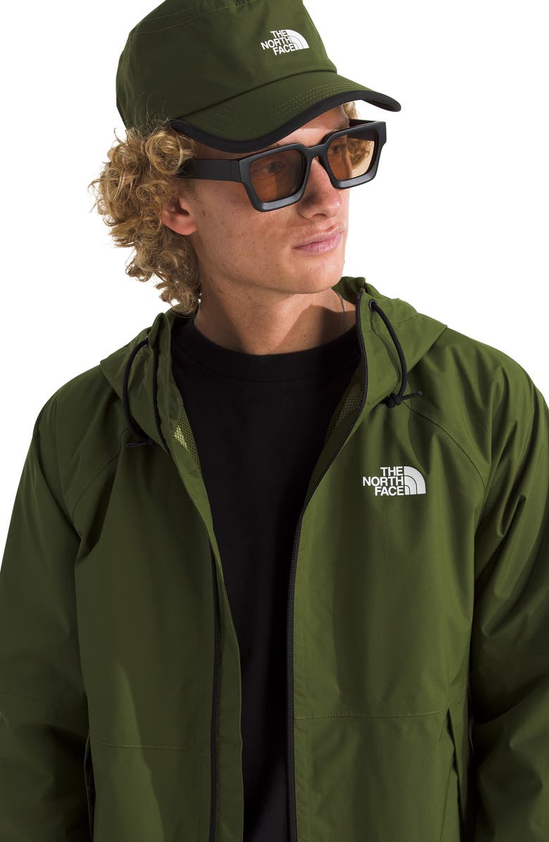 The North Face Antora Waterproof Rain Hoodie, Alternate, color, Woodland Green