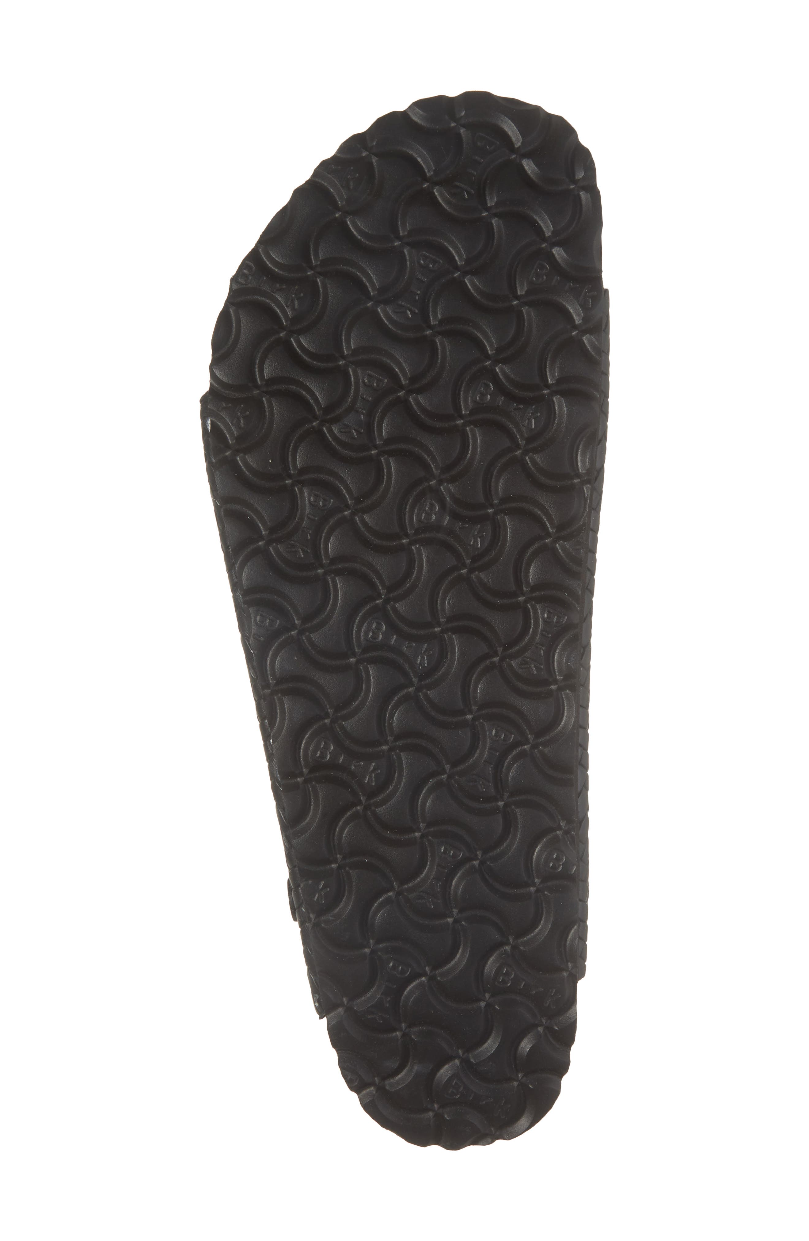 Birkenstock Arizona Woven Embossed Slide Sandal, Alternate, color, Black