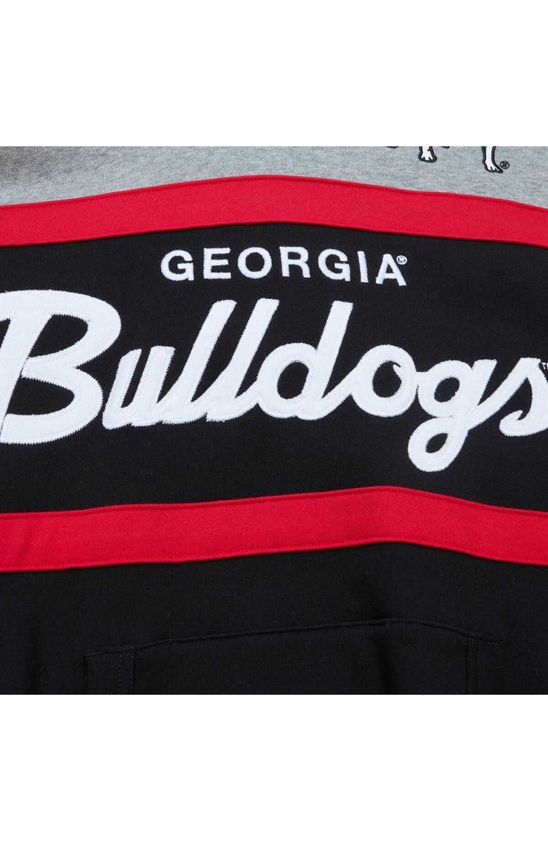 Mitchell & Ness Men's Mitchell & Ness Black Georgia Bulldogs Head Coach Pullover Hoodie, Alternate, color,