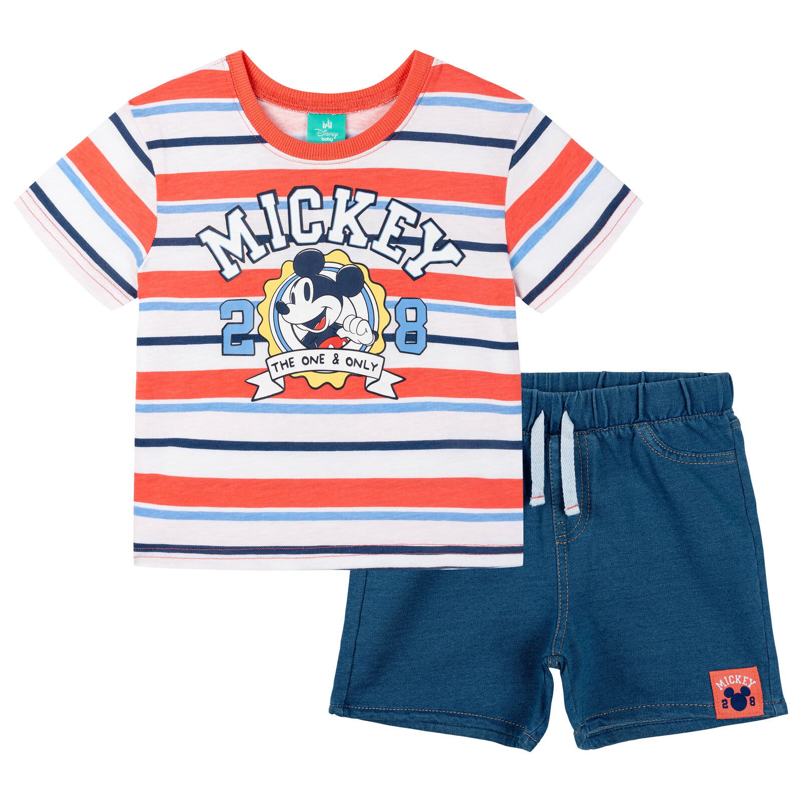 selected Mickey Navy Stripe