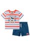 selected Mickey Navy Stripe