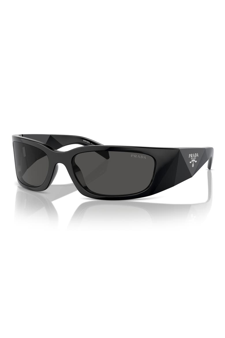 60mm Symbole Butterfly Sunglasses, Alternate, color, BLACK